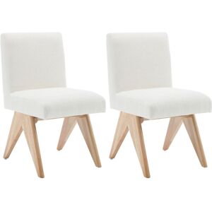 WAHSON OFFICE CHAIRS Dining Chairs Set of 2 Upholstered Kitchen Corner Chairs Rustic Leisure Chairs with Wood Legs for Living Room Restaurant, Beige, Wahson WAHSON OFFICE CHAIRS Dining Chairs Set of 2 Upholstered Kitchen Corner Chairs Rustic Leisure Chairs with Wood Legs for Living Room Restaurant, Beige, Wahson