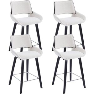 WAHSON OFFICE CHAIRS Modern Bar Stools Set of 4 Upholstered in Chenille Fabric Bar Chairs with Black Legs Breakfast Counter Stools for Home Pub Restaurant, Oatmeal, Wahson WAHSON OFFICE CHAIRS Modern Bar Stools Set of 4 Upholstered in Chenille Fabric Bar Chairs with Black Legs Breakfast Counter Stools for Home Pub Restaurant, Oatmeal, Wahson