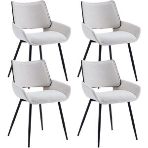 Wahson Office Chairs - Modern Dining Chairs Set of 4 in Chenille Fabric Upholstered Corner Chairs with Black Metal Legs for Kitchen Restaurant, Wahson Office Chairs - Modern Dining Chairs Set of 4 in Chenille Fabric Upholstered Corner Chairs with Black Metal Legs for Kitchen Restaurant,