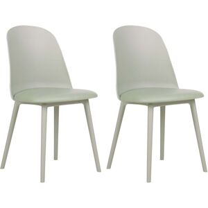 Beliani Light Green Set of 2 Dining Chairs - Dining Chairs Beliani Light Green Set of 2 Dining Chairs - Dining Chairs