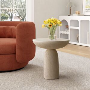 Shyfoy - Modern Wabi-Sabi Textured Round Side Table - Versatile Accent Furniture for Bathroom & Living Room Shyfoy - Modern Wabi-Sabi Textured Round Side Table - Versatile Accent Furniture for Bathroom & Living Room