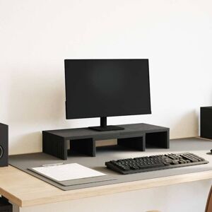 Vidaxl - Monitor Stand Adjustable Black Oak 60x24x10.5 cm Engineered Wood Vidaxl - Monitor Stand Adjustable Black Oak 60x24x10.5 cm Engineered Wood