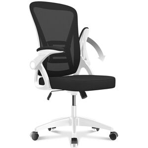 Naspaluro - Office Chair Ergonomic Bigzzia Desk Chair with 90° Flip-up Armrest Lumbar Support, Height Adjustable Office Desk Chair, Executive Swivel Naspaluro - Office Chair Ergonomic Bigzzia Desk Chair with 90° Flip-up Armrest Lumbar Support, Height Adjustable Office Desk Chair, Executive Swivel