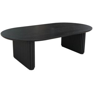 Sweeek - Oblong Rubberwood Coffee Table with Black Oak Veneer – l 122 x d 65 x h 35 cm – Gabrielle Sweeek - Oblong Rubberwood Coffee Table with Black Oak Veneer – l 122 x d 65 x h 35 cm – Gabrielle