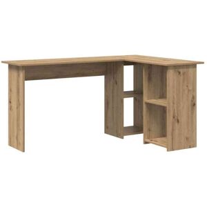 Vidaxl - Desk with Shelf Artisan oak 142 x 102 x 73 cm Engineered wood Vidaxl - Desk with Shelf Artisan oak 142 x 102 x 73 cm Engineered wood