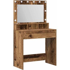 Vidaxl - Dressing Table Old wood 79 x 41 x 135 cm Engineered wood Vidaxl - Dressing Table Old wood 79 x 41 x 135 cm Engineered wood