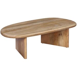 SWEEEK Oval coffee table mango wood, Shiva, Natural, 120x60x35 cm SWEEEK Oval coffee table mango wood, Shiva, Natural, 120x60x35 cm