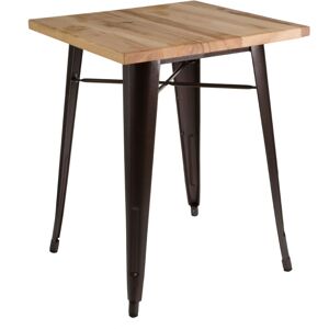 Premier Housewares ALDGATE MET TABLE ASH TOP Premier Housewares ALDGATE MET TABLE ASH TOP