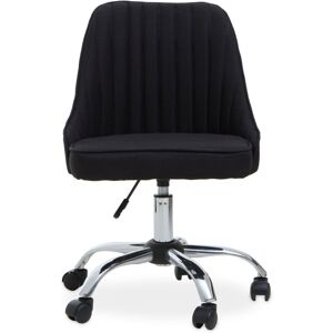 Premier Housewares - Alexi Black Fabric Home Office Chair Premier Housewares - Alexi Black Fabric Home Office Chair