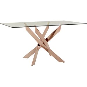Premier Housewares - Interiors by Premier Luxurious Recatngular Rose Gold Dining Table, Durable And Stylish Kitchen Table, Sturdy Dining Room Table Premier Housewares - Interiors by Premier Luxurious Recatngular Rose Gold Dining Table, Durable And Stylish Kitchen Table, Sturdy Dining Room Table