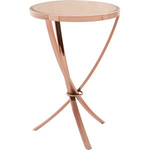 Premier Housewares - Interiors by Premier Elegant Design Rose Gold Pinched Side Table, Versatile Corner Table, Sleek And Sturdy Bedside Small Table Premier Housewares - Interiors by Premier Elegant Design Rose Gold Pinched Side Table, Versatile Corner Table, Sleek And Sturdy Bedside Small Table