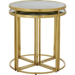 Premier Housewares - Interiors by Premier Versatile Design Nesting Tables, Elegant Round Top Nesting Tables, Sturdy And Durable Modern Nesting Table Premier Housewares - Interiors by Premier Versatile Design Nesting Tables, Elegant Round Top Nesting Tables, Sturdy And Durable Modern Nesting Table