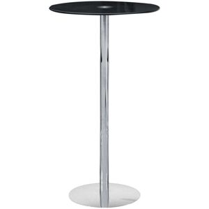 Black Tempered Glass Bar Table - Premier Housewares Black Tempered Glass Bar Table - Premier Housewares