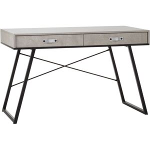 Premier Housewares Bradbury Concrete Veneer Desk Premier Housewares Bradbury Concrete Veneer Desk