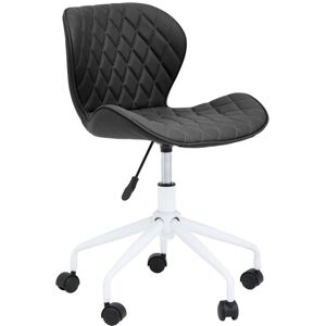 Premier Housewares - Brent Black And White Home Office Chair Premier Housewares - Brent Black And White Home Office Chair