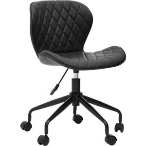 Premier Housewares - Brent Black Armless Home Office Chair Premier Housewares - Brent Black Armless Home Office Chair