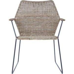 Premier Housewares - Interiors by Premier Angled Design Natural Rattan Chair, Easy to Clean Outdoor Chair, Arm & Backrest Rattan chair, Rattan Chair Premier Housewares - Interiors by Premier Angled Design Natural Rattan Chair, Easy to Clean Outdoor Chair, Arm & Backrest Rattan chair, Rattan Chair