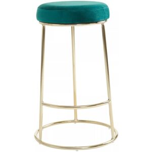 Manhattan Green Velvet Bar Stool - Premier Housewares Manhattan Green Velvet Bar Stool - Premier Housewares