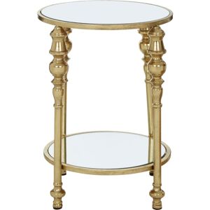 Premier Housewares - Marcia 2 Tier Gold Finish Side Table Premier Housewares - Marcia 2 Tier Gold Finish Side Table