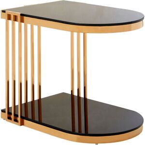 Premier Housewares - Interiors by Premier Minimalist Design Rose Gold u Shaped Side Table, Durable And Elegant Corner Table, Sleek Lounge Table Premier Housewares - Interiors by Premier Minimalist Design Rose Gold u Shaped Side Table, Durable And Elegant Corner Table, Sleek Lounge Table