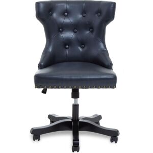 Premier Housewares - Walson Black Leather Effect Home Office Chair Premier Housewares - Walson Black Leather Effect Home Office Chair