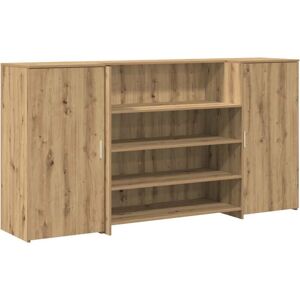 Vidaxl - Reception Desk Artisan Oak 200x50x103.5 cm Engineered Wood Vidaxl - Reception Desk Artisan Oak 200x50x103.5 cm Engineered Wood