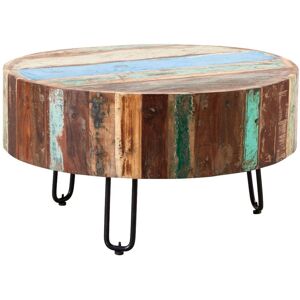 Verty Furniture - Reclaimed Boat Drum Coffee Table - Multicolour Verty Furniture - Reclaimed Boat Drum Coffee Table - Multicolour