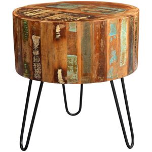 Verty Furniture - Reclaimed Boat Side Table - Multicolour Verty Furniture - Reclaimed Boat Side Table - Multicolour