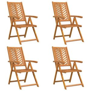 Vidaxl - Reclining Chair 4 pcs Brown 57 x 71 x 90cm Wood Vidaxl - Reclining Chair 4 pcs Brown 57 x 71 x 90cm Wood