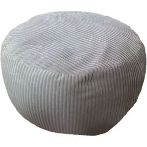 Relaxdays pouf, cord, HxD: 35 x 50 cm, polystyrene filling, round floor cushion, living room stool, light grey Relaxdays pouf, cord, HxD: 35 x 50 cm, polystyrene filling, round floor cushion, living room stool, light grey