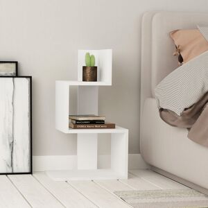 Decortie - Rosie Modern Side End Table Multipurpose With Creativeness h 72cm - White - White Decortie - Rosie Modern Side End Table Multipurpose With Creativeness h 72cm - White - White