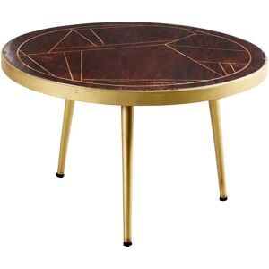 Verty Furniture - Round Coffee Table Dallas Dark Mango - Dark Wood Verty Furniture - Round Coffee Table Dallas Dark Mango - Dark Wood