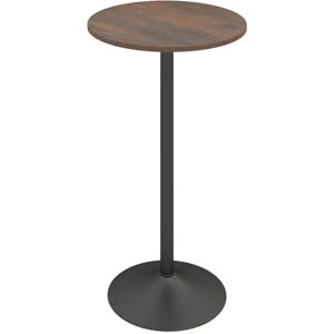 Costway - Round Top Pub and Bar Table Standing Bistro Table with mdf Top & Black Leg Costway - Round Top Pub and Bar Table Standing Bistro Table with mdf Top & Black Leg