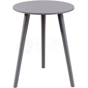 HOME DISCOUNT Round Wooden Side Table mdf Coffee End Table Living Room, Grey HOME DISCOUNT Round Wooden Side Table mdf Coffee End Table Living Room, Grey