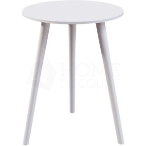 HOME DISCOUNT Round Wooden Side Table mdf Coffee End Table Living Room, White HOME DISCOUNT Round Wooden Side Table mdf Coffee End Table Living Room, White