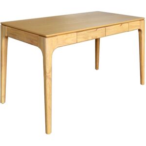 Sweeek - Rubberwood desk with ash veneer and 2 natural drawers - l 120 x w 60 x h 76 cm - Alienor Sweeek - Rubberwood desk with ash veneer and 2 natural drawers - l 120 x w 60 x h 76 cm - Alienor