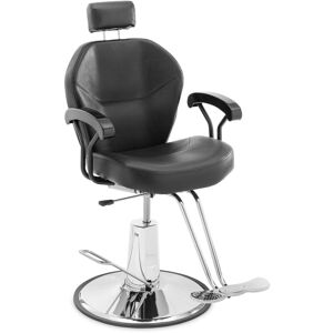 PHYSA Salon chair - Head and T-footrest - 52 - 64 cm - 150 kg - tiltable - black Hairdressing chair Height adjustable hairdressing chair