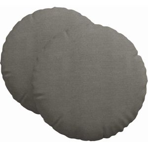 Seat Cushions 2 pcs Light Grey Ø 80 cm Corduroy Fabric vidaXL Seat Cushions 2 pcs Light Grey Ø 80 cm Corduroy Fabric vidaXL