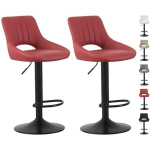 Mcc Direct - Set of 2 Bar Stools, Height Adjustable Swivel Barstools, Counter Stools with Backrest, Faux Leather Seat, Footrest and Metal Base for Mcc Direct - Set of 2 Bar Stools, Height Adjustable Swivel Barstools, Counter Stools with Backrest, Faux Leather Seat, Footrest and Metal Base for