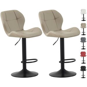 Mcc Direct - Set of 2 Bar Stools, Height Adjustable Swivel Barstools, Counter Stools with Backrest, Faux Leather Seat, Footrest and Metal Base for Mcc Direct - Set of 2 Bar Stools, Height Adjustable Swivel Barstools, Counter Stools with Backrest, Faux Leather Seat, Footrest and Metal Base for