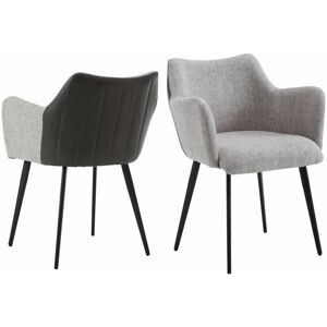 WAHSON OFFICE CHAIRS Modern Dining Chairs Set of 2 Upholstered in Linen Occasional Kitchen Leisure Corner Chairs for Home Dining Room, Grey, Wahson WAHSON OFFICE CHAIRS Modern Dining Chairs Set of 2 Upholstered in Linen Occasional Kitchen Leisure Corner Chairs for Home Dining Room, Grey, Wahson
