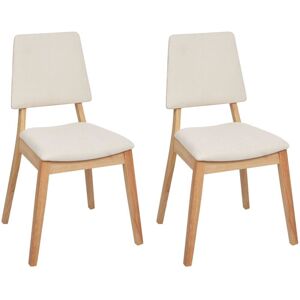 Beliani Merrill Beige Light Wooden Dining Chair - Dining Chair Beliani Merrill Beige Light Wooden Dining Chair - Dining Chair