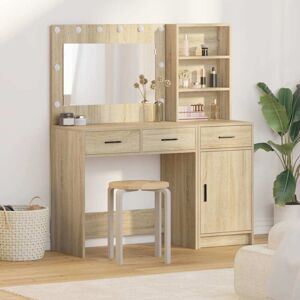 Dressing Table 2 pcs Brown 78.5 x 41 x 135 cm Engineered wood vidaXL Dressing Table 2 pcs Brown 78.5 x 41 x 135 cm Engineered wood vidaXL