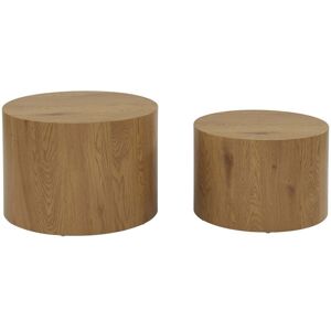 Sweeek Model Sylva Round Oak Effect Coffee Tables - Coffee Tables Sweeek Model Sylva Round Oak Effect Coffee Tables - Coffee Tables