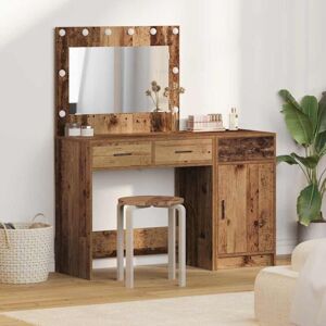 Dressing Table 2 pcs Brown 40 x 41 x 75 cm Engineered wood vidaXL Dressing Table 2 pcs Brown 40 x 41 x 75 cm Engineered wood vidaXL