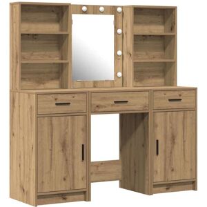 Dressing Table Set with Door 3 pcs Artisan oak 50 x 41 x 135 cm vidaXL Dressing Table Set with Door 3 pcs Artisan oak 50 x 41 x 135 cm vidaXL