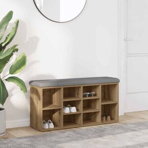 Shoe Bench Artisan Oak 82x32x45.5 cm Engineered Wood Vidaxl Shoe Bench Artisan Oak 82x32x45.5 cm Engineered Wood Vidaxl
