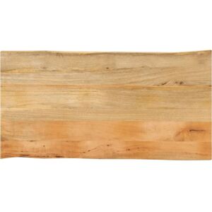 Table Top 120x60x3.8 cm Live Edge Solid Wood Mango vidaXL Table Top 120x60x3.8 cm Live Edge Solid Wood Mango vidaXL