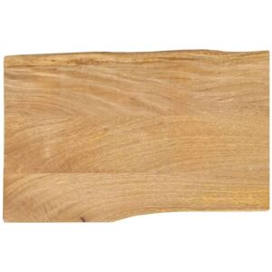 Table Top 60x40x3.8 cm Live Edge Solid Wood Mango vidaXL Table Top 60x40x3.8 cm Live Edge Solid Wood Mango vidaXL