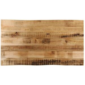 Table Top Live Edge 110x60x3.8 cm Solid Wood Rough Mango vidaXL Table Top Live Edge 110x60x3.8 cm Solid Wood Rough Mango vidaXL